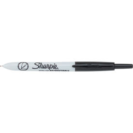 Sanford 1735790 Sharpie® Retractable Permanent Marker, Extra-Fine Needle Tip, Black, 12/PK image.