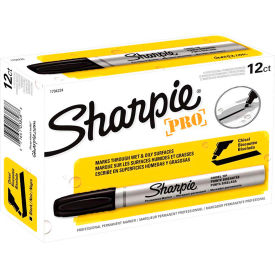 Sanford 1794224 Sharpie® Pro Permanent Marker, Chisel Tip, Industrial Strength, Black image.