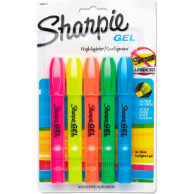 Sanford 1803277 Sharpie® Gel Highlighter - Assorted Colors - 5 Pack image.
