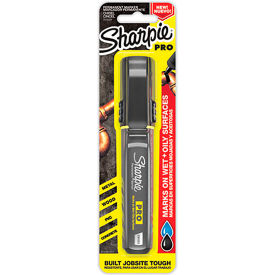 Sanford 2018329 Sharpie® Pro Permanent Marker, Chisel Tip, Black Ink, One Each image.