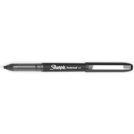 Sanford 2101305 Sharpie® Roller Ball Stick Pen, 0.7mm, Black Ink, 12/PK image.