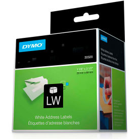 Sanford 30320 DYMO® LW Address Labels 1 1/8" x 3 1/2" Black on White image.
