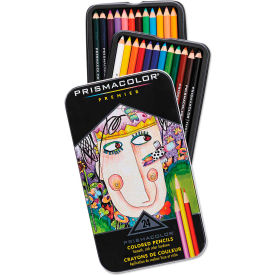 Sanford 3597THT Prismacolor® Premier Colored Woodcase Pencils - 24 Assorted Colors Pack image.