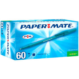 Sanford 4621501C Paper Mate® Ballpoint Stick Pen, Blue Ink, Medium, 60 per Pack image.