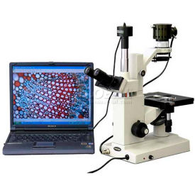 AmScope IN200TB-9M 40X-800X Inverted Tissue Culture Microscope with 9MP Digital Camera AmScope IN200TB-9M 40X-800X Inverted Tissue Culture Microscope with 9MP Digital Camera