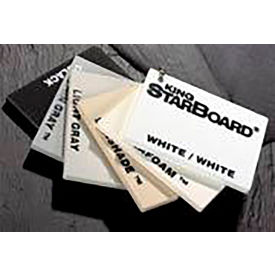 Professional Plastics White/White Starboard Sheet, 0.375