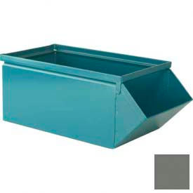 Stackbin Corporation 1-3SB-GY Stackbin® 9"W x 18-3/4"D x 7-1/2"H Steel Hopper Front Container, Gray image.