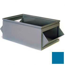 Stackbin Corporation 1-884-BL* Stackbin® Steel Bin 1-884 - 15"W x 30"D x 10"H Double Steel Hopper Box, Blue image.