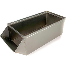 Stackbin Corporation 1-8SB-SS Stackbin® Stainless Steel Stacking Hopper Front Container, 10"W x 24"D x 8"H image.