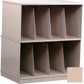 Stackbin Two-Shelf X-Ray Storage Cabinet, Beige