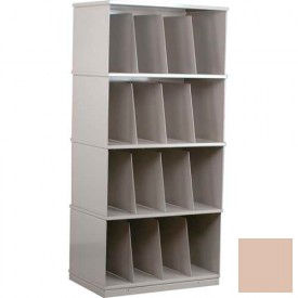 Stackbin Corporation 3-4XRBG Stackbin® Four-Shelf X-Ray Storage Cabinet, Beige image.