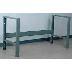 Stackbin Corporation 4-43505-GY Stackbin 3505 Series 5 Adjustable Frame W/ C Channel Leg, 41"W x 27"D, Gray image.