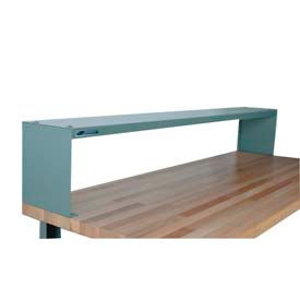 Stackbin Corporation 4-5ES-GY Stackbin Fixed Height Raised Shelf W/ 26 Lbs Weight, 60"W x 10"D, Gray image.