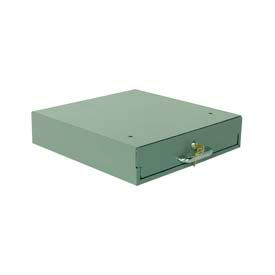 Stackbin Corporation 4-RBC-L-BL Stackbin Lockable Steel Drawer W/ 18 Ga Steel, 14"W x 16"D, Blue image.