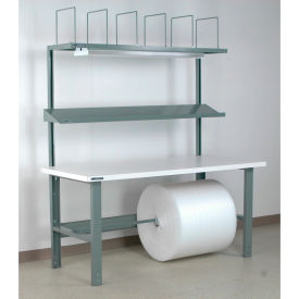 Stackbin Adjustable Height Packing Workbench Laminate Square Edge 72""W x 30""D