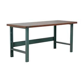 Stackbin Corporation H4830-3500-GY Stackbin 3500 Series Welded Workbench, 48 x 30", Shop Top Square Edge, Gray image.