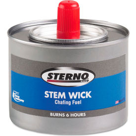 Sterno® Chafing Fuel Can w/ Stem Wick Methanol 6 Hr Burn 1.89 g Pack of 24