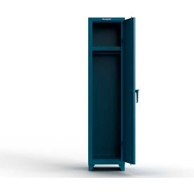 Strong Hold® 1-Tier 1 Door Extra Heavy Duty Locker 18"W x 18"D x 75"H Blue Assembled 