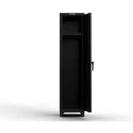 Strong Hold® 1-Tier 1 Door Extra Heavy Duty Locker 18"W x 18"D x 75"H Black Assembled 