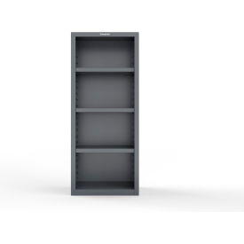 Strong Hold® Standard Duty Closed Shelving Unit 3 Shelf 30"W x 18"D x 72"H Dark Gray 