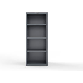 Strong Hold® Standard Duty Closed Shelving Unit 3 Shelf 30"W x 24"D x 72"H Dark Gray 
