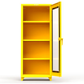 Strong Hold Products 2.66-1LD-243-L-RAL1021 Stronghold Clearview Industrial Cabinet with Single Door 30"W x 24"D x 75"H, Yellow image.