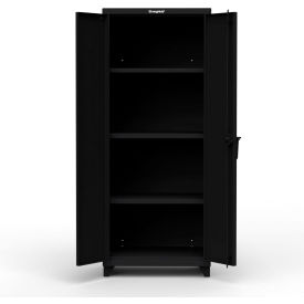 Strong Hold Products 2.66-243-L-RAL9005 Stronghold Industrial Cabinet 30"W x 24"D x 75"H, Black image.