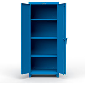 Strong Hold Products 2.66-243-L-RAL5001 Stronghold Industrial Cabinet 30"W x 24"D x 75"H, Blue image.