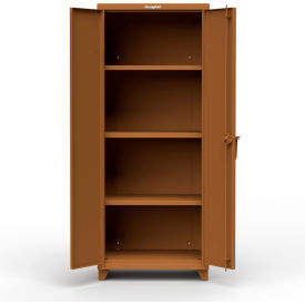 Strong Hold Products 2.66-243-L-RAL8008 Stronghold Industrial Cabinet 30"W x 24"D x 75"H, Brown image.