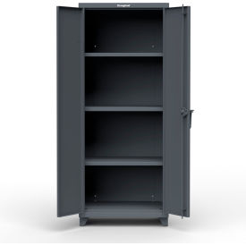 Strong Hold Products 2.66-243-L-RAL7024 Stronghold Industrial Cabinet 30"W x 24"D x 75"H, Dark Gray image.