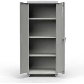 Strong Hold Products 2.66-243-L-RAL7037 Stronghold Industrial Cabinet 30"W x 24"D x 75"H, Gray image.