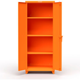 Strong Hold Products 2.66-243-L-RAL2009 Stronghold Industrial Cabinet 30"W x 24"D x 75"H, Orange image.