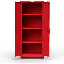 Strong Hold Products 2.66-243-L-RAL3001 Stronghold Industrial Cabinet 30"W x 24"D x 75"H, Red image.