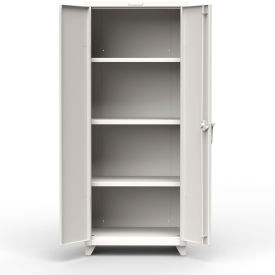 Strong Hold Products 2.66-243-L-RAL9003 Stronghold Industrial Cabinet 30"W x 24"D x 75"H, White image.