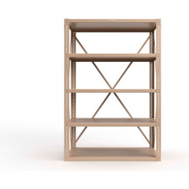 Strong Hold® Heavy Duty Open Shelving Unit 5 Shelf 48"W x 24"D x 72"H Beige 