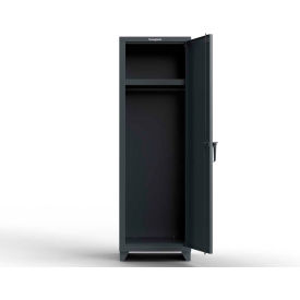 Strong Hold® 1-Tier 1 Door Extra Heavy Duty Locker 24"W x 24"D x 75"H Dark Gray Assembled 
