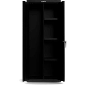 Strong Hold Products 26-4D-24-4T-L StrongHold® 4-Tier 4 Door Extra Heavy Duty Locker, 24"W x 24"D x 75"H, Gray, Assembled image.
