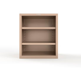 Strong Hold® Heavy Duty Counter Height Closed Shelving Unit 18 Gauge 36"W x 24"D x 42"HBeige 