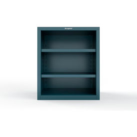 Strong Hold® Heavy Duty Counter Height Closed Shelving Unit 18 Gauge 36"W x 24"D x 42"H Blue 