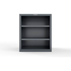 Strong Hold® Counter Height Closed Shelving Unit 18 Gauge 36"W x 24"D x 42"H Dark Gray 