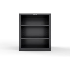 Strong Hold® Heavy Duty Counter Height Closed Shelving Unit 18 Gauge 36"W x 24"D x 42"HBlack 