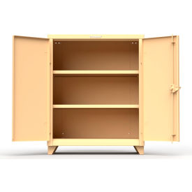 Strong Hold Products 33.6-242-L-RAL1019 Stronghold Counter-Height Industrial Cabinet 36"W x 24"D x 45"H, Beige image.