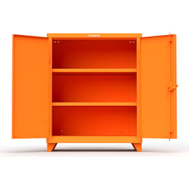 Strong Hold Products 33.6-242-L-RAL2009 Stronghold Counter-Height Industrial Cabinet 36"W x 24"D x 45"H, Orange image.