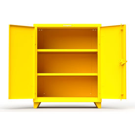 Strong Hold Products 33.6-242-L-RAL1021 Stronghold Counter-Height Industrial Cabinet 36"W x 24"D x 45"H, Yellow image.