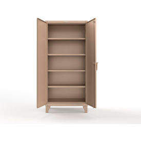 Strong Hold® HD Steel Storage Cabinet w/SecuRam ScanLogic Basic Lock 36"W x 20"D x 78"H Beige 
