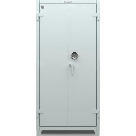 Strong Hold Products 36-243-AT-L-RAL1019 Strong Hold Cabinet with Electronic Lock with Digital Screen 36"W x 24"D x 75"H, Beige image.