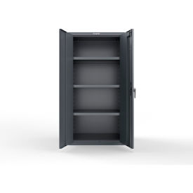 Strong Hold® HD Cabinet with SecuRam ProLogic L22 Lock 36"W x 24"D x 72"H Dark Gray 