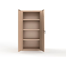 Strong Hold® Heavy-Duty Cabinet with CompX Regulator Lock 36"W x 24"D x 72"H Beige 