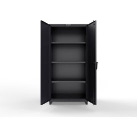 Strong Hold® Extra HD Cabinet with SecuRam SafeLogic Basic Lock 36"W x 24"D x 75"H  Black 