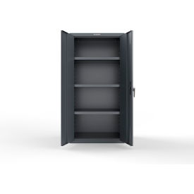 Strong Hold® Heavy-Duty Cabinet w/SecuRam SafeLogic Basic Lock 36"W x 24"D x 72"H Dark Gray 